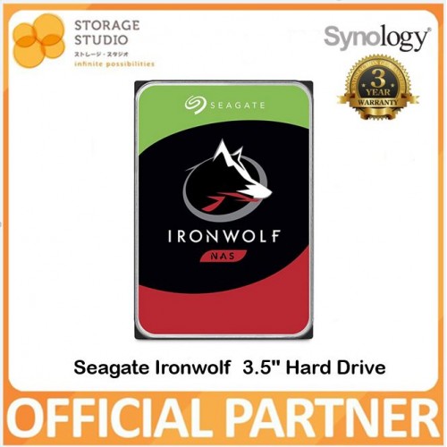 SEAGATE IronWolf NAS 3.5" SATA HDD 2TB / 4TB / 6TB / 8TB / 10TB / 12TB. SEAGATE Singapore Local 3 Years Warranty **SEAGATE OFFICIAL PARTNER**